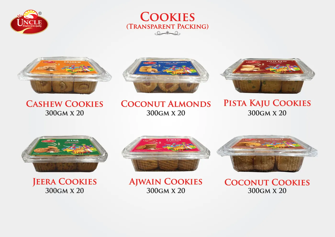 Catalogue page 8: Cookies (Transparent Packing)