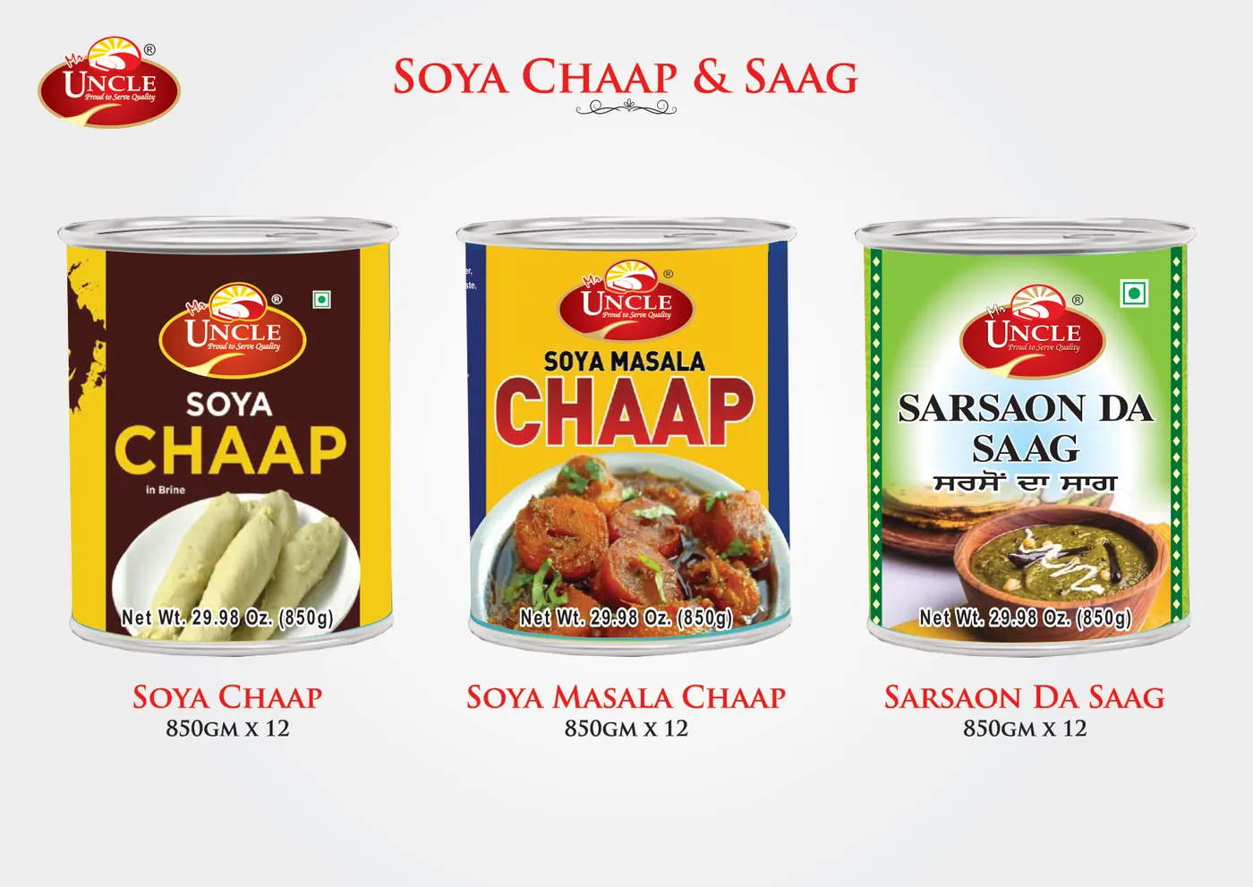 Catalogue page 32: Soya Chaap & Saag