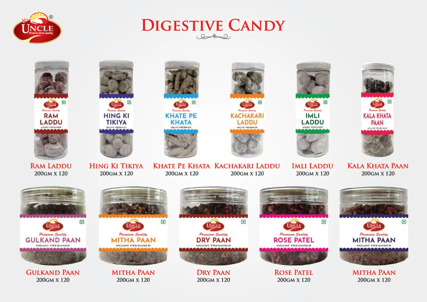Catalogue page 42: Digestive Candy & Mouth Fresheners
