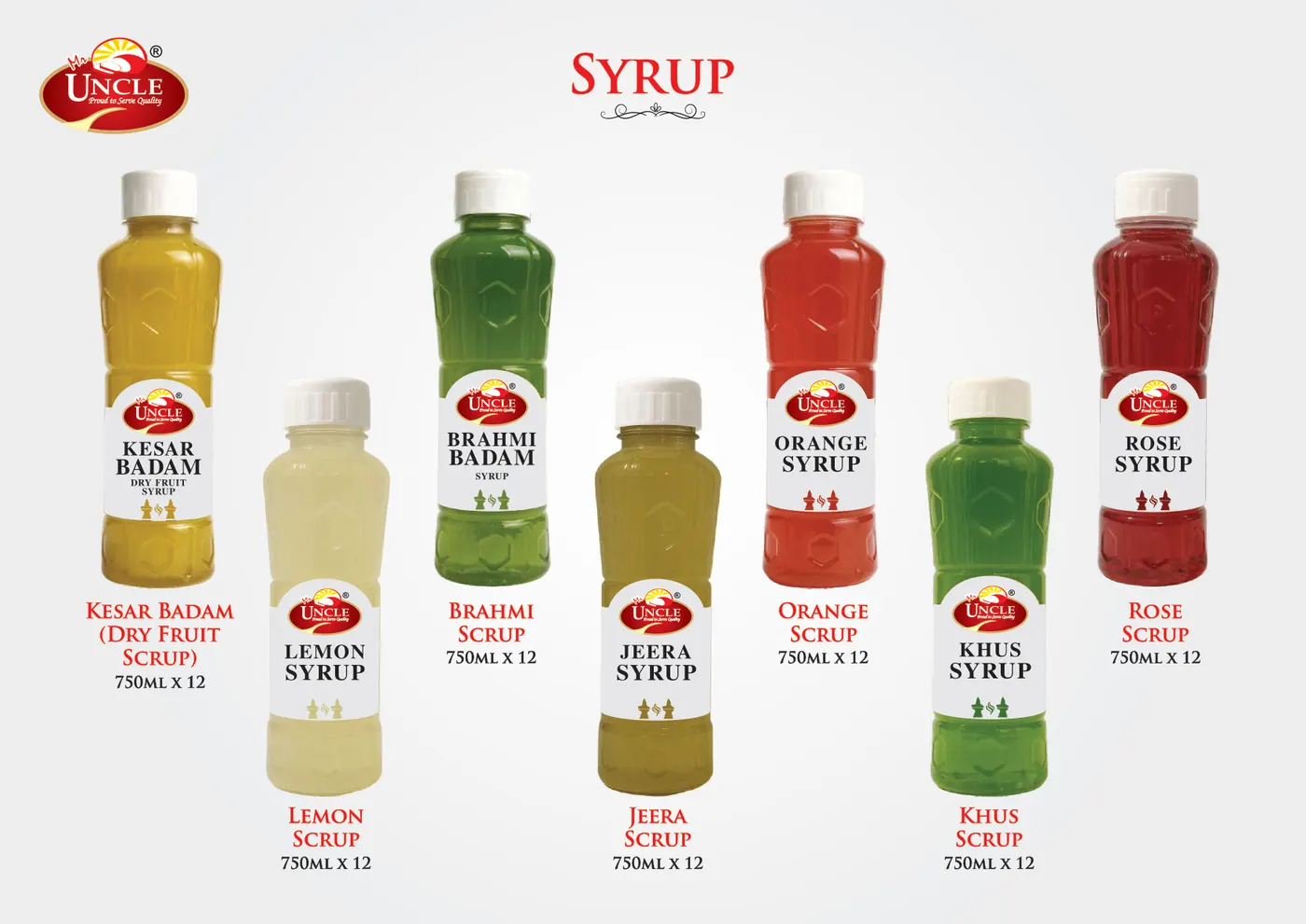 Catalogue page 51: Sharbat Syrups