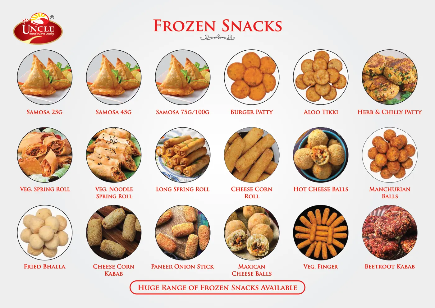 Catalogue page 58: Frozen Snacks