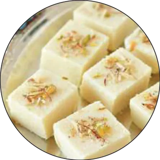 Frozen Burfi, Halwa & Peda